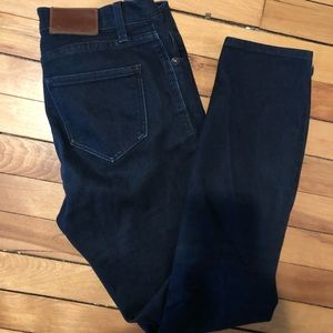 MADEWELL size 27 dark wash skinny high rise jeans